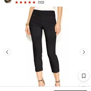 Alfani Women's Essential Capri Pull-on with Tummy-Control Capri  Size 8 Blue